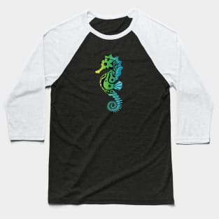 Vibrant Seahorse Baseball T-Shirt